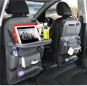 PU Leather Car Seat Back Organizer