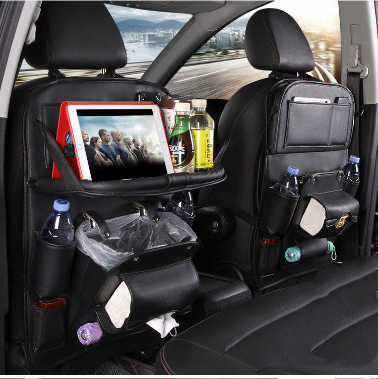 PU Leather Car Seat Back Organizer