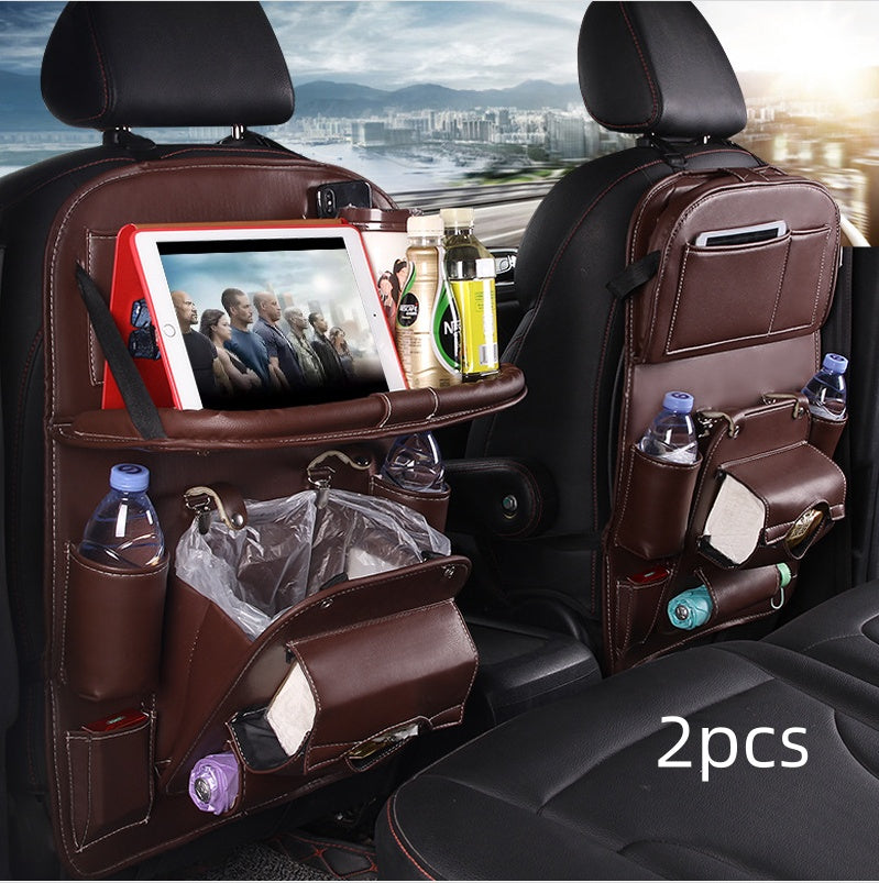 PU Leather Car Seat Back Organizer