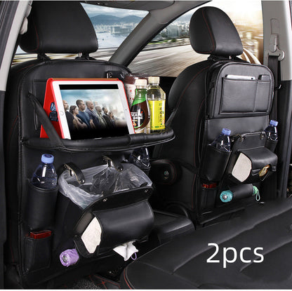 PU Leather Car Seat Back Organizer