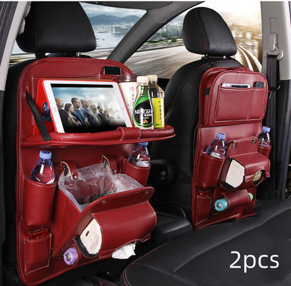 PU Leather Car Seat Back Organizer