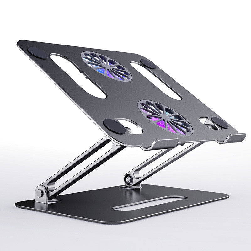 Foldable Aluminum Laptop Stand with Cooling Fan
