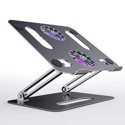 Foldable Aluminum Laptop Stand with Cooling Fan